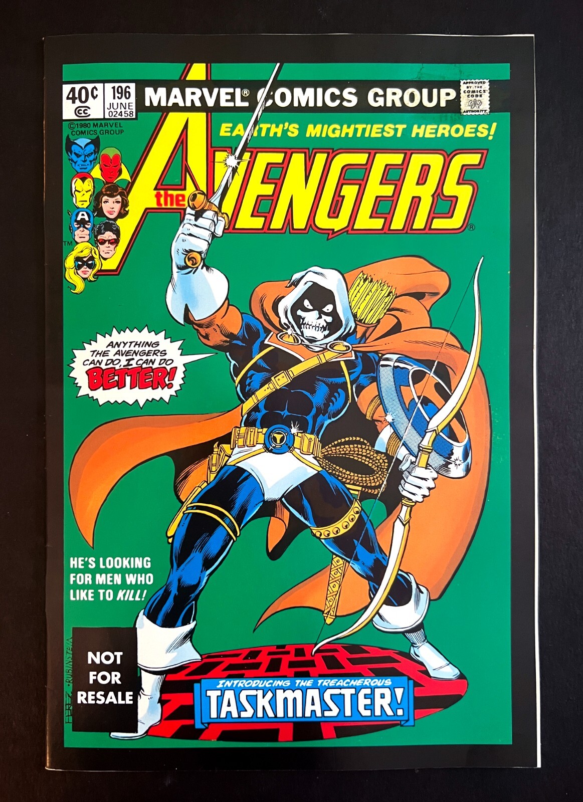 AVENGERS 196 1st Taskmaster Marvel Legends Variant Marvel