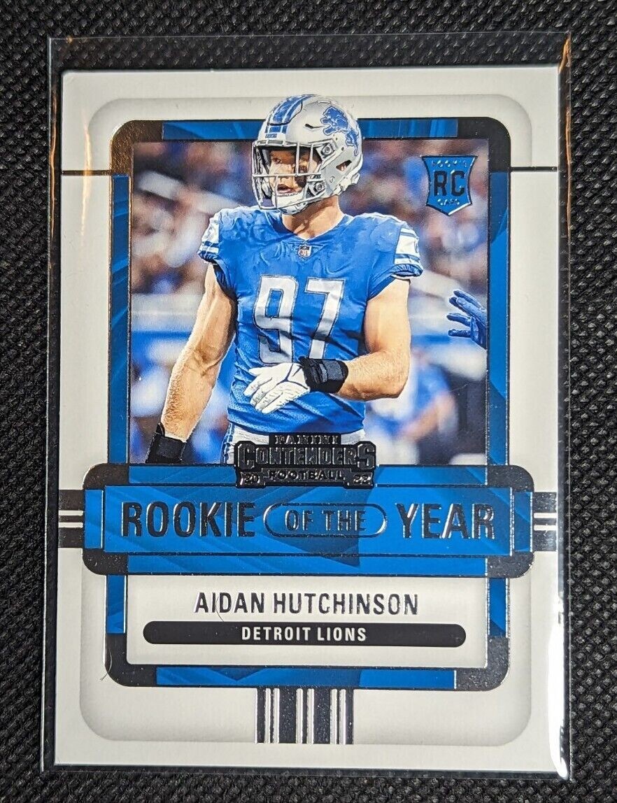 Aidan Hutchinson 2022 Panini Contenders Rookie Of The Year #ROY