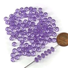 Violet Czech MC Bellatrix Crystal Beads Preciosa 6mm 36pcs spacer Briolette J452