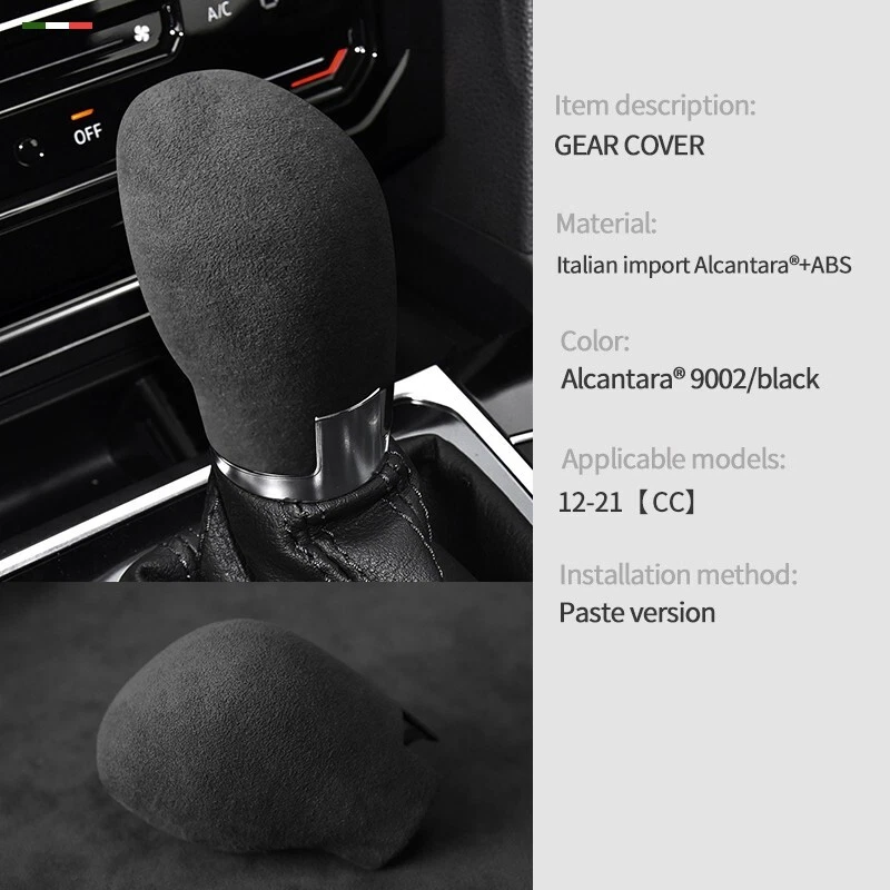 Cubierta interior de la perilla de cambio de marchas de gamuza Alcantara para Volkswagen CC 2012- Foto 2 de 4