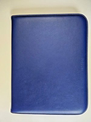 Seeger Original, Rare Blue Leather Tablet Ipad Protective Folding Cover, New