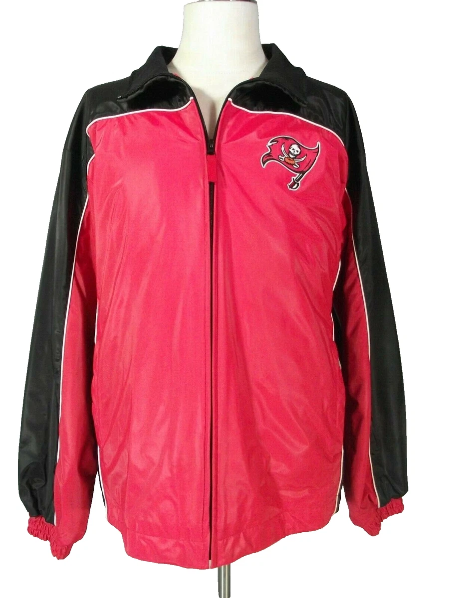 Tampa Bay Buccaneers rain jacket Men's large red black waterproof thick  heavy | eBay