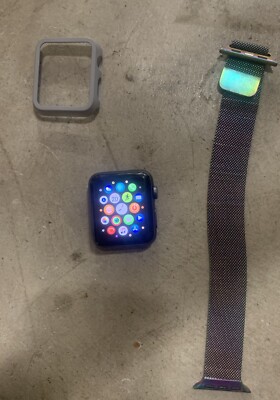 Apple Watch Series 2 42mm Black Sport Band - Space Gray | eBay