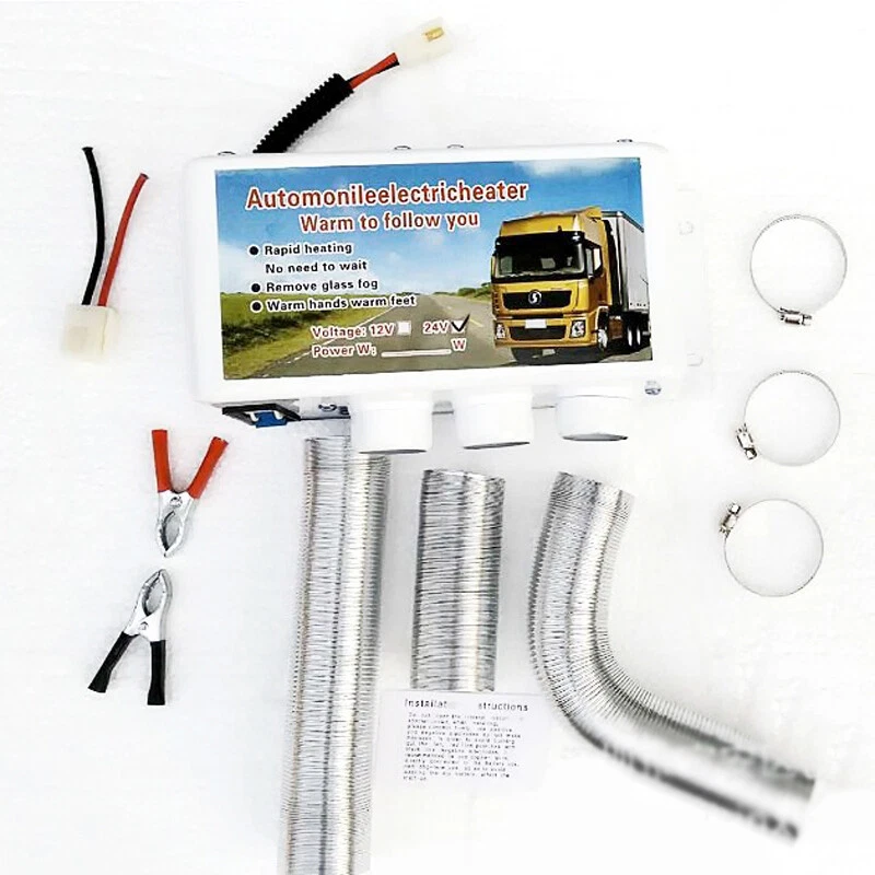 3 Hole 24V 800-1000W Electric Car Heater Heating Fan Defogger Defroster Demister - Image 3 of 4