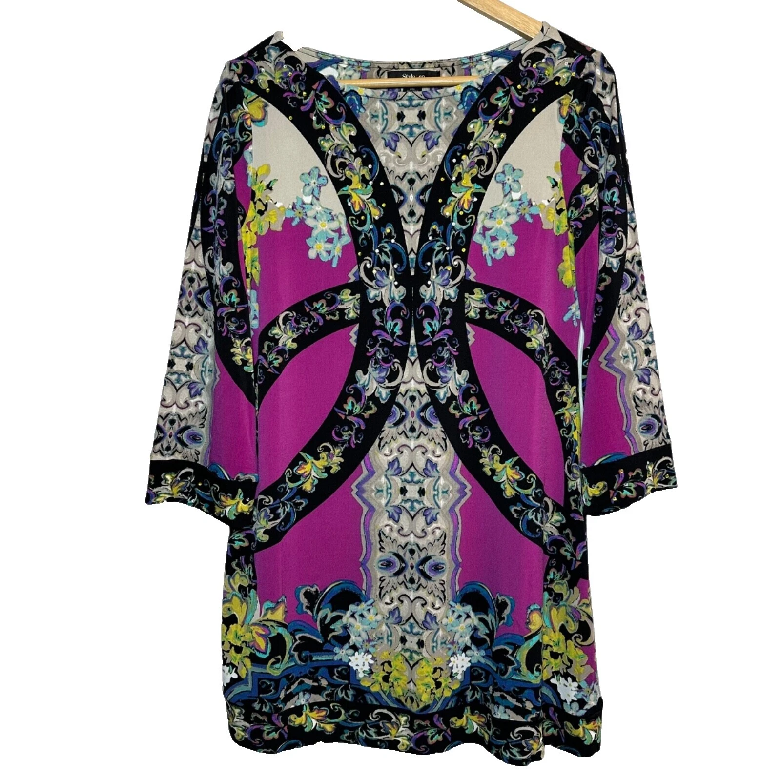 Polyester Party/Cocktail 3/4 Sleeve Floral Regular Size Dresses for Women