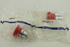 (2) SCHNEIDER ELECTRIC TELEMECANIQUE ZB2-BT4 RED PUSHBUTTON MUSHROOM NEW