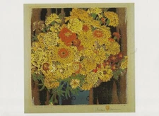 Postcard Gustave Baumann "Marigolds" 1915-16 Museum of Fine Arts NM MINT