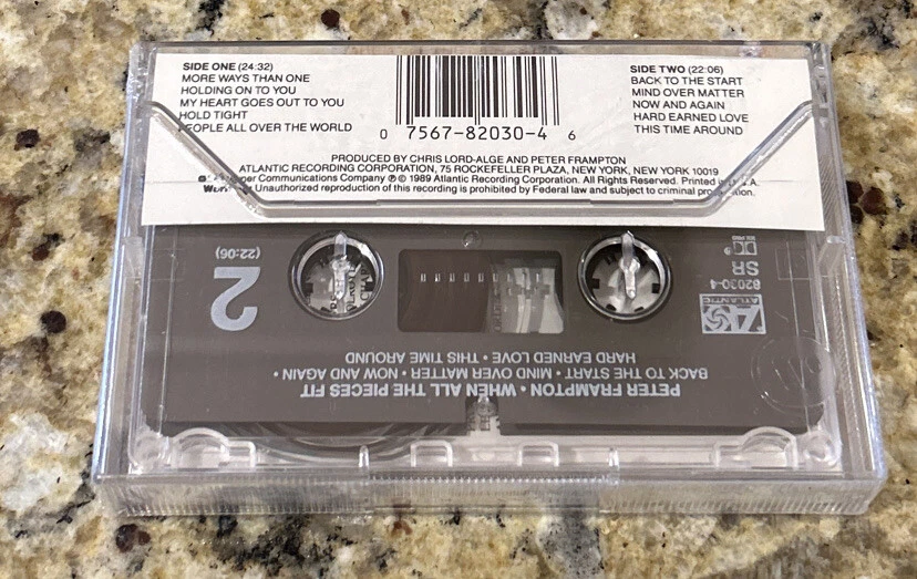 Peter Frampton - When All The Pieces Fit SEALED Cassette 82030-4 1989 w/ Hype - Image 3 of 3