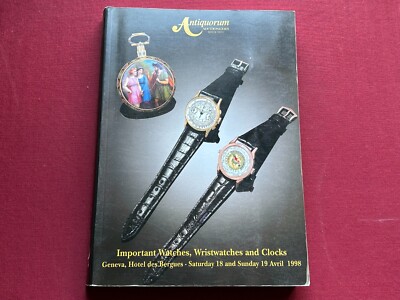 Zeitschrift - Antiquorum - Wichtige Uhren, Et Uhren - April 1998