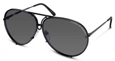  Porsche Design P8478 Iconic Sunglasses D - Black/Grey Blue + Extra Lenses