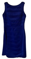 JULIA JORDAN LADIES COBALT BLUE PENCIL DRESS ZIP STRETCH 8, Nice Bargain