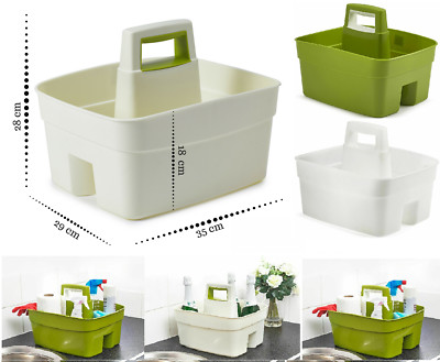 Praktischer Korb Küche Caddy Besteck Griff ordentlich Tablett Organizer Reinigung Kunststoff