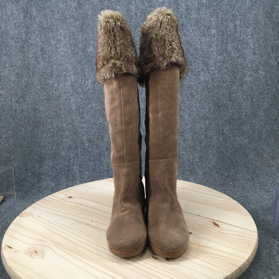 Botas Sam Edelman para mujer 9 Orlando hasta la rodilla marrón forradas de piel sintética beige Foto 4 de 4