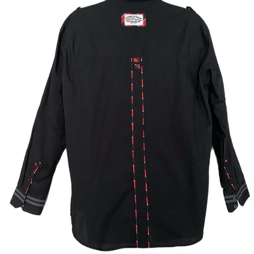 1987 Triple Fat Goose Men's Black Long Sleeve Button Down Shirt Size XL - Picture 6 of 7