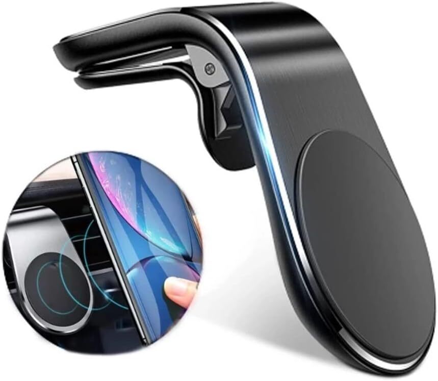 Car Magnetic Phone Mount with Metal Plate – Secure & Hands-Free  