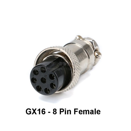 GX16 Aviation Stecker 2 3 4 5 6 7 8 Pin 16 mm Metall Stecker Buchse Panel Kabel Stecker - Bild 28 von 28