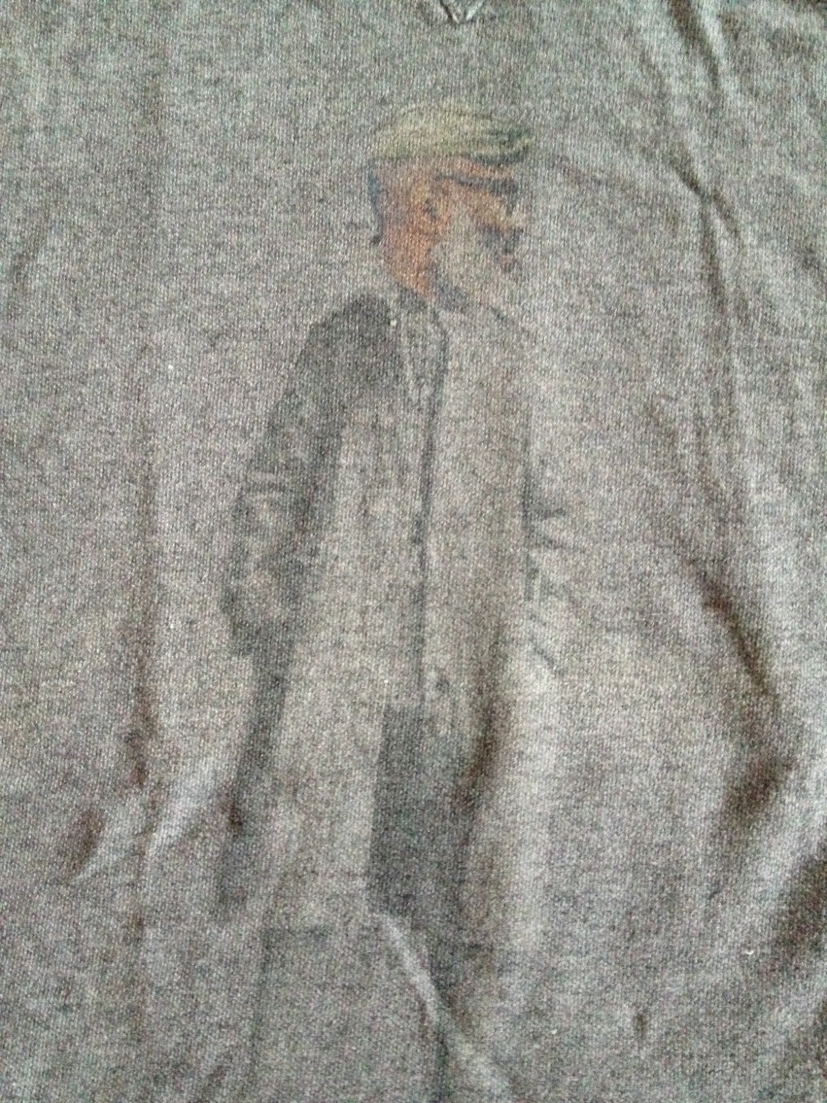 OBVIOUS BASIC ITALIAN GRAY CREWNECK PULLOVER SWEA… - image 3