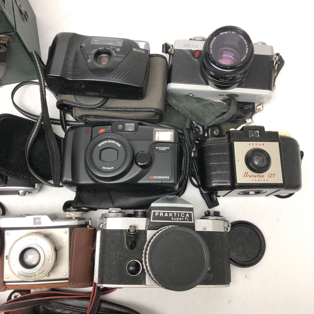 Film Camera Bundle x12 Inc Canon Minolta Polaroid Ricoh Olympus Etc