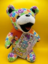 GRATEFUL DEAD BEAN BEAR - BY LIQUID BLUE - "PEACE" BEAR - NWT - RARE