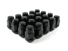 Lug Nuts Bulge Acorn 12x1.5 Nut 20 New Black