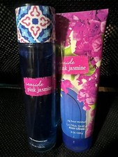 Bath  Body Works SEASIDE PINK JASMINE 8 oz FRAGRANCE MIST  8 Oz. BODY CREAM