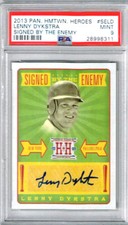 2013 Panini Hometown Heroes Lenny Dykstra Signed By The Enemy Mint PSA 9 Auto