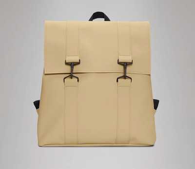 RAINS MSN Waterproof Bag  Backpack in Sand NWT MSRP $110