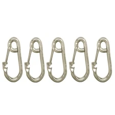 5 Pieces SS316 Marine Boat 5/16 Inch Spring Snap Harness Clip WLL 650 Pounds