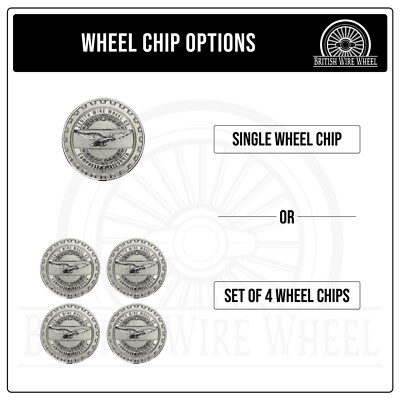 Zenith Chrome 3D Metal Wire Wheel Knockoff Chip Emblems | 2.25