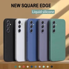 For Samsung A25 A05s A35 A55 Liquid Silicone TPU Phone Case Screen Protector