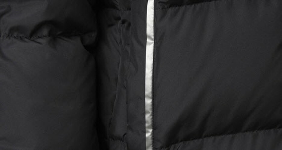 Mizuno Bench Long Coat Padded Jacket Black Winter Hood Duck Mizuno Bench Long Coat Padded Jacket Black Winter Hood Duck