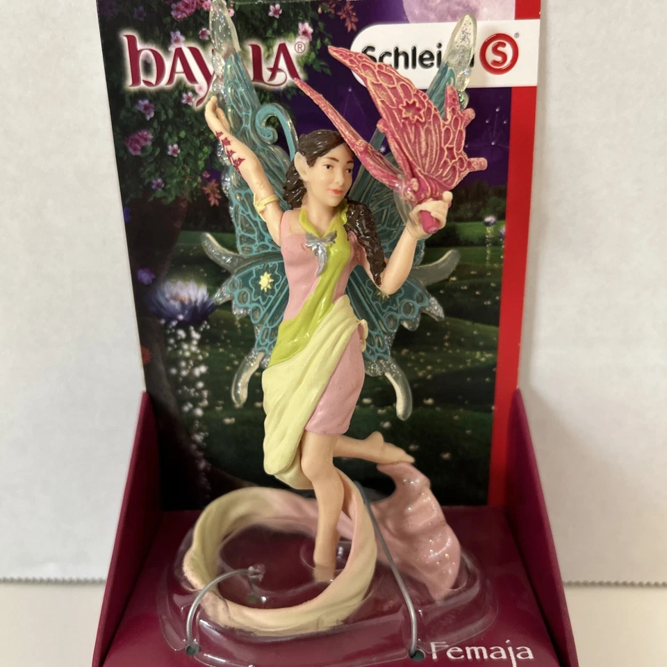 Schleich Bayala Femaja Con Mariposa Estrella Elfo Hada Retirado 70535 Nuevo en Paquete Foto 2 de 4