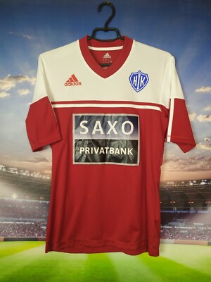 Hellerup IK Jersey Football Shirt Red Adidas Polyester Mens Size S
