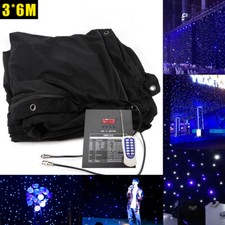 Star Stage Backdrop 20x10FT LED Star Curtain Background Starry Sky DMX512 US