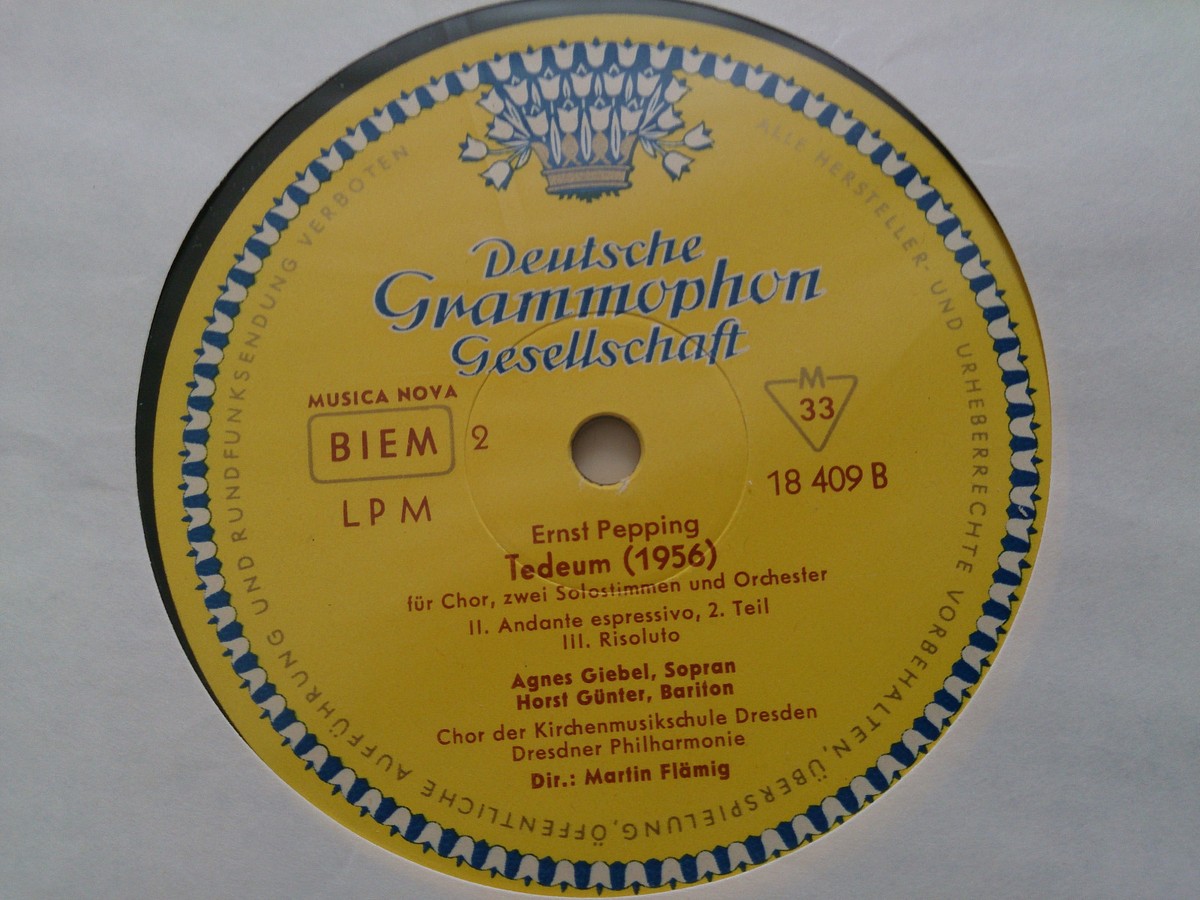 Pepping, Ernst Tedeum (1956) for Choir Two Solo Voices
