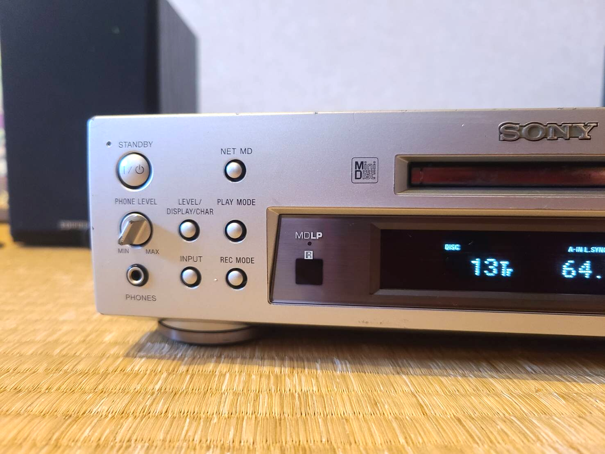 MDデッキ SONY MDS-S500 Sony MDS-S500 MD Player Deck Used Good Working Read