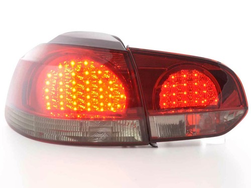 2 lights faros ARRIÈRE FEUX 4250414625702 VW Golf 6 1K 08 nero/red - Imagen 3 de 8