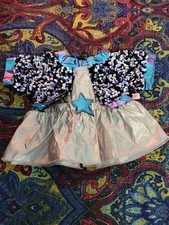 Build A Bear Honey Girls Rockstar Dress Purple Star Sequins