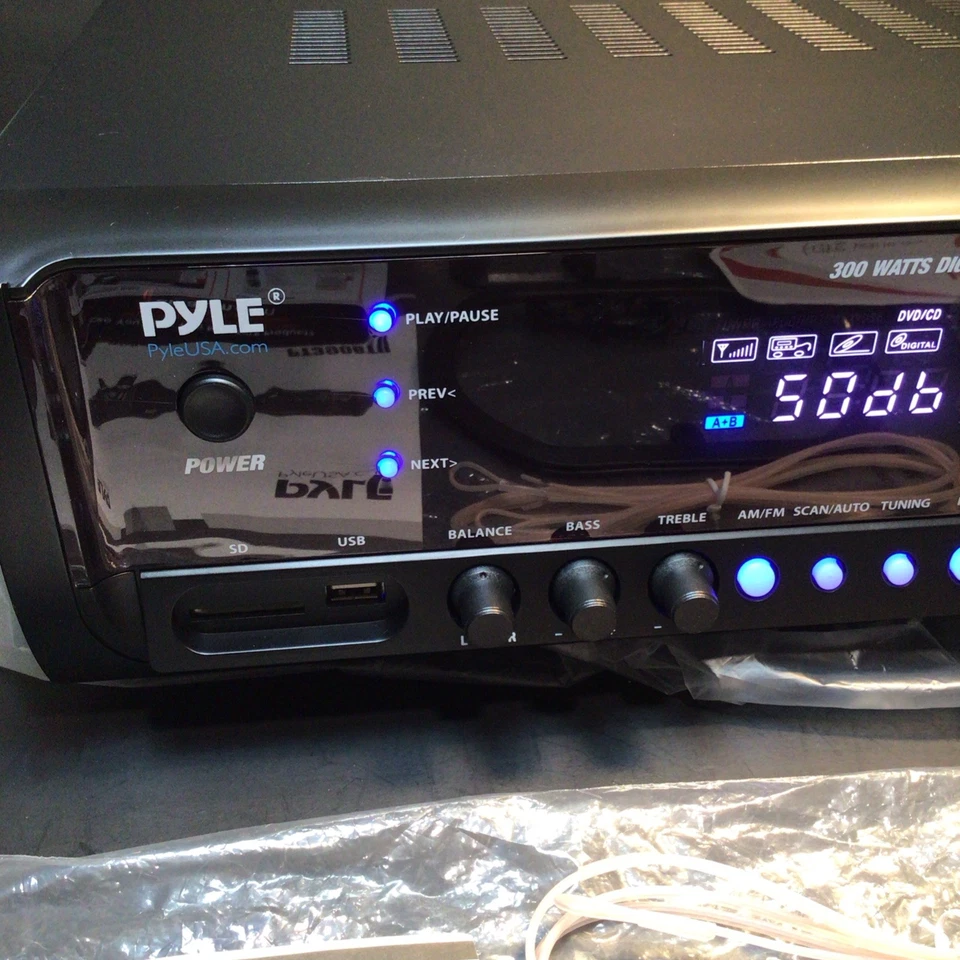 New Digital Home Theater Bluetooth Stereo Receiver - PT390BTU, By Pyle - Image 4 of 4