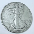 1937 Walking Liberty Half Dollar US 90% Silver Circulated Coin #5967