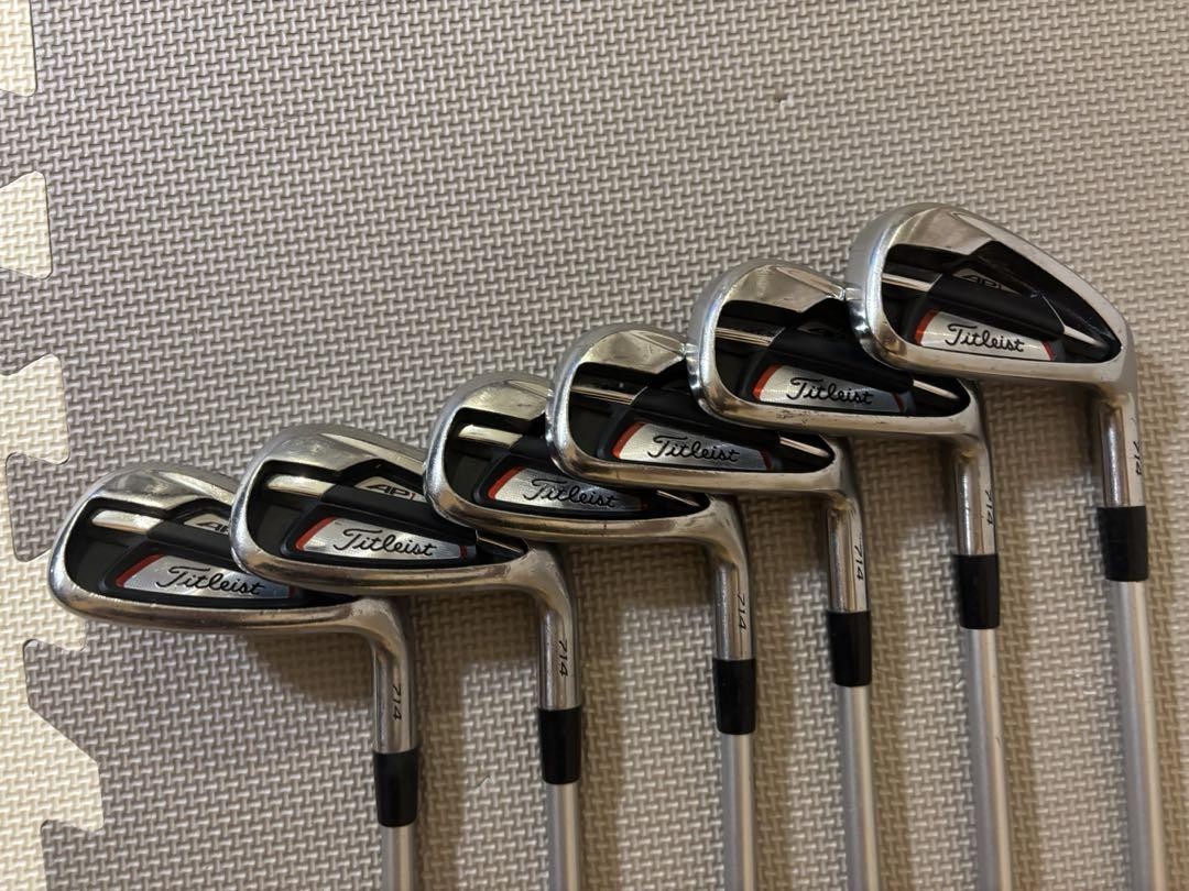 Titleist AP1 714 Iron Set 5-9+PW MCI 60 Flex-S RH Used Golf Clubs Japan