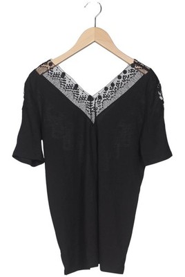 Sandro T-Shirt Damen Shirt Kurzärmliges Oberteil Gr. EU 38 Schwarz #gh3z7ud