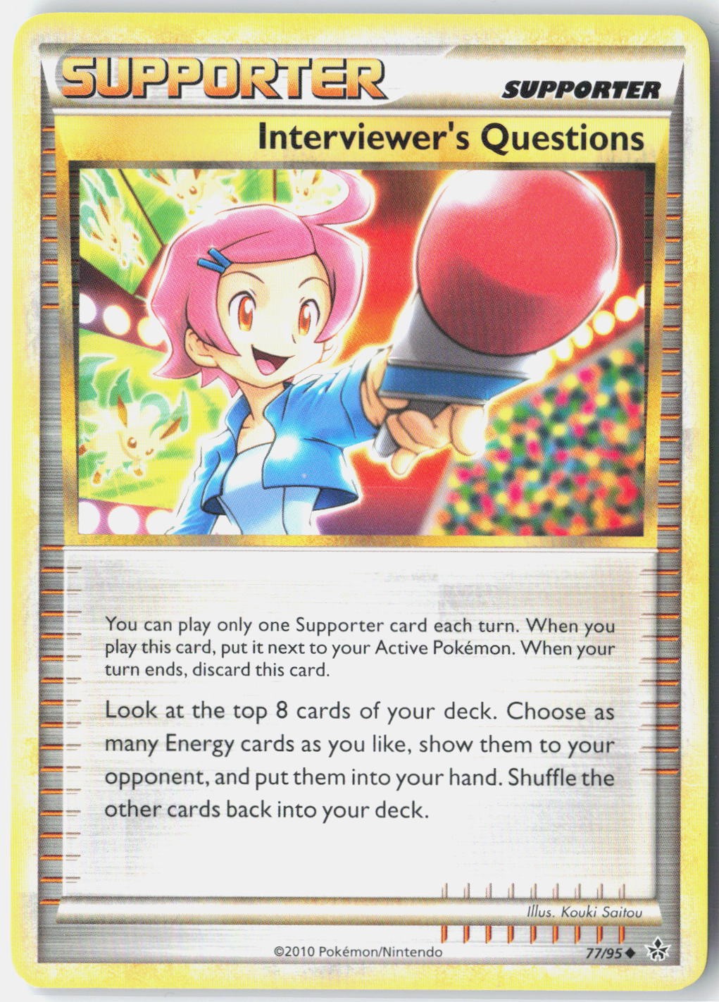 Interviewer's Questions Unleashed 77/95 Pokemon Card