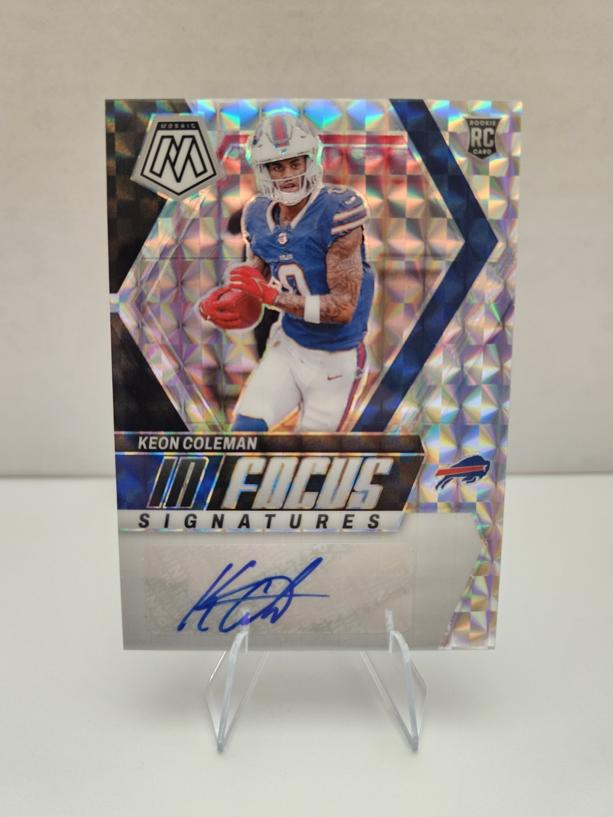 2024 Panini Mosaic - In Focus Signatures Keon Coleman #IF-KCN (AU, RC)