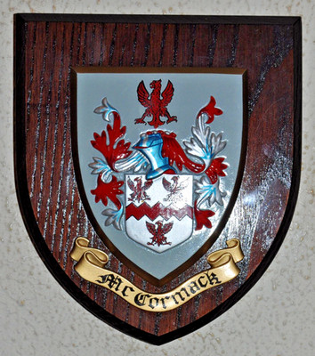 McCormack Familientafel Schild Wappen Wappen