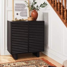Fluted Accent Cabinet with Doors