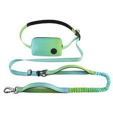 Hands Free Dog Leash with Zipper Pouch 6-9ft Bungee Waist Leash for Medium La...