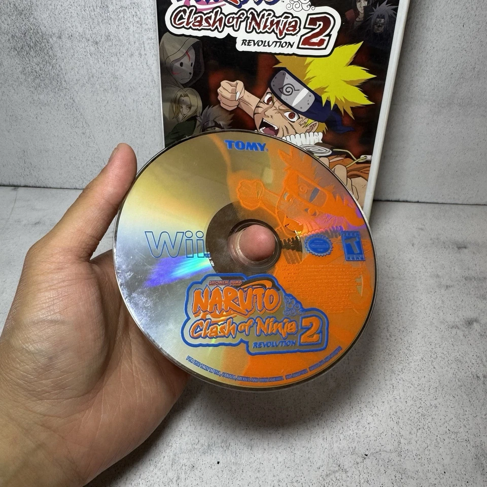 Naruto: Clash of Ninja Revolution 2 (Nintendo Wii, 2008) NO MANUAL - Image 3 of 4