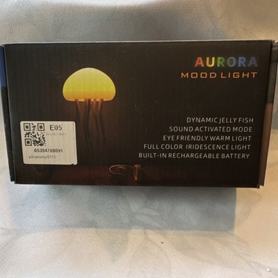 Aurora Mood Light Dynamic Jellyfish Sound Activated Multicolor Rechargeable LED