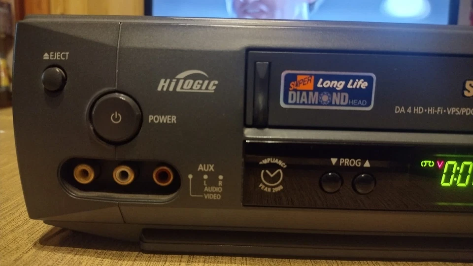 SAMSUNG SV-625X VIDEOREGISTRATORE VHS 6 TESTINE STEREO REVISIONATO + TELECOMANDO - Immagine 3 di 4